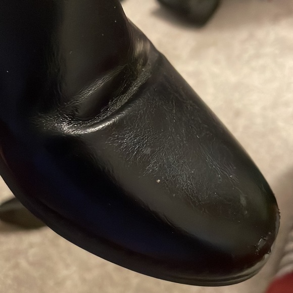 Lucky top girls leather stretch black boots size 8 says 4 - Picture 6 of 10